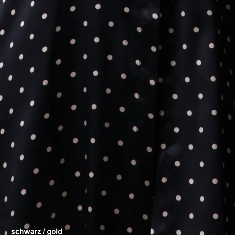 Seidennachthemd^Gattina Stretchseide Spaghettiträger-Nachthemd MIO CUORE kurz schwarz / gold oder toffee / apricot