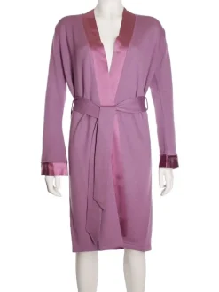 Lounge-Wear|Strickjacken & -Mäntel^Paolucci Strickjacke ISOLDE von mit Wolle malve