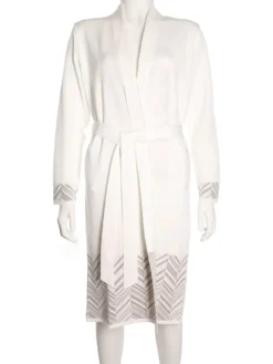 Lounge-Wear|Strickjacken & -Mäntel^Paolucci Strickmantel mittellang VALTENA Wollmix von wollweiß/beige oder grau