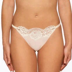 Alle Strings|Alle Unterteile^Millesia String ADRIANA von mit Seide türkisblau oder gold-sand farben mit Spitze