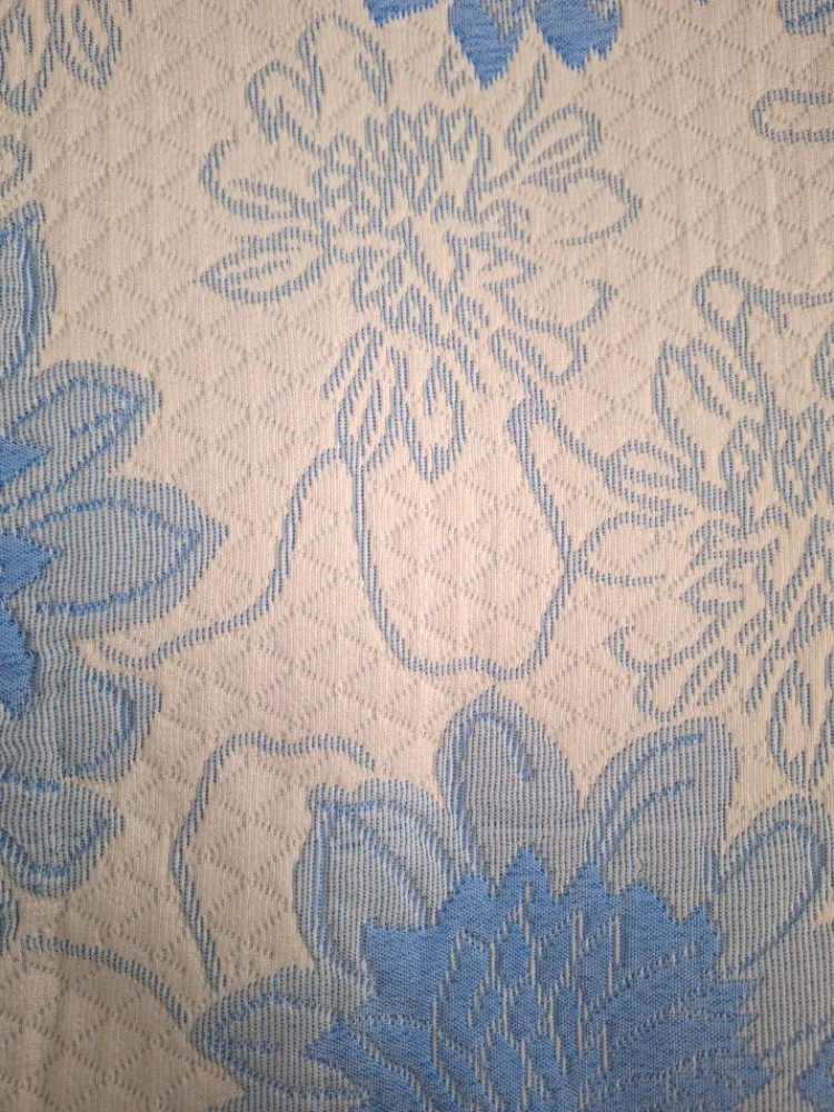 Matratzenschoner|Spannbettlaken & Betttücher^Webschatz Tagesdecke oder Kissenbezug Blütentraum von bleu oder himbeer mit cremeweiss