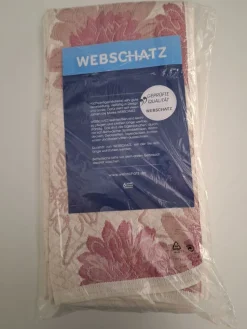 Matratzenschoner|Spannbettlaken & Betttücher^Webschatz Tagesdecke oder Kissenbezug Blütentraum von bleu oder himbeer mit cremeweiss