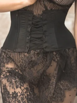 Alle Corsagen^Cadolle Taillen-Korsett RAJA NOIRE von schwarz