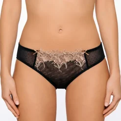 Alle Slips^Millesia Tüll Slip DESIR von schwarz oder cremeweiß mit Spitze