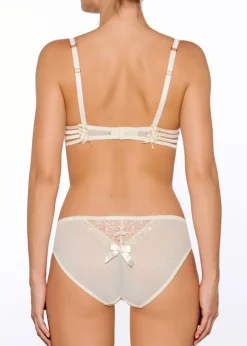 Alle Slips^Millesia Tüll Slip DESIR von schwarz oder cremeweiß mit Spitze