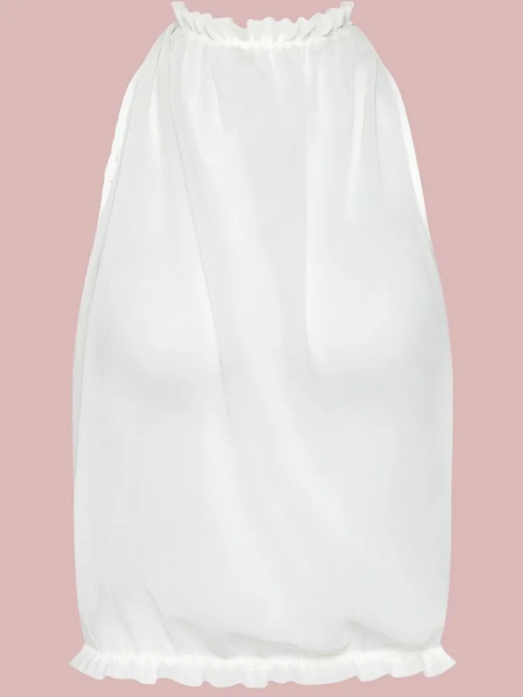 Camisole (Breite Träger)|Alle Lingerie Tops^Cadolle Top OLIVIA MOUSSELINE von schwarz oder elfenbein weiß