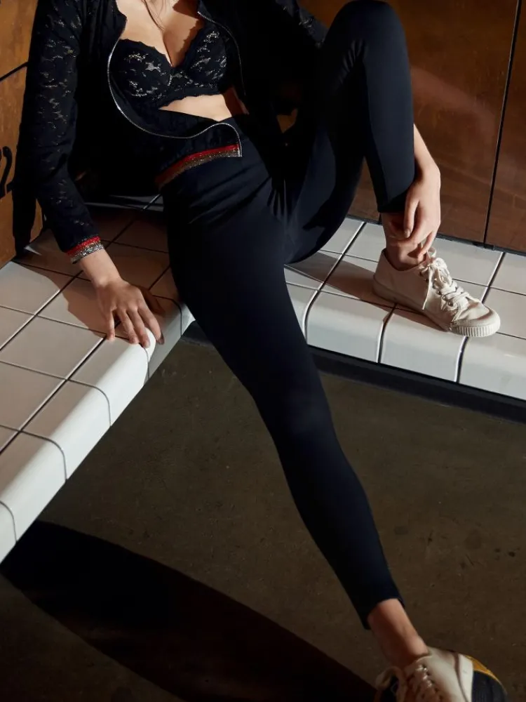 Freizeit- & Reisekleidung|Lounge-Wear^Suggest by Pain de Sucre Treggings Hose NOYAN 72 von Pain de Sucre Suggest schwarz