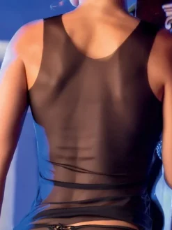 Camisole (Breite Träger)|Alle Lingerie Tops^Cotton Club Träger-Top ANNA Microtüll von Rubino