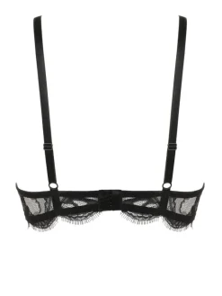 Alle Bhs^Prelude Triangel BH VALSE aus Spitze von Milano eisblau und schwarz