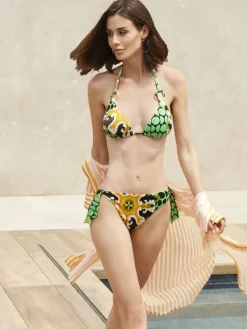 Badeanzug & Bikini^Ritratti Triangel Bikini BAHAMAS in grün-bunt von Mare grün-bunt mit einem Mustermix