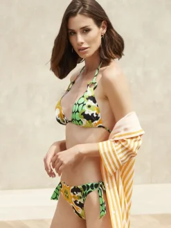 Badeanzug & Bikini^Ritratti Triangel Bikini BAHAMAS in grün-bunt von Mare grün-bunt mit einem Mustermix