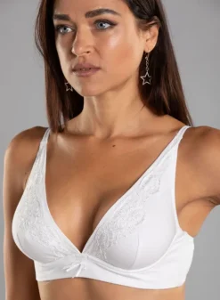 Alle Bhs^Cotton Club Triangel Bralette mit Spitze PIACEVOLE Cotone Candy von