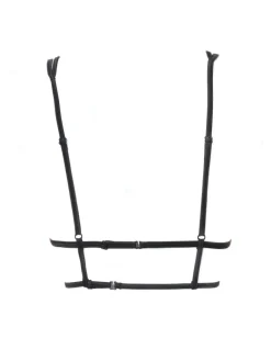 Alle Bhs^Prelude Triangel Longline BH BLACK SWAN aus Spitze von Milano schwarz und rot