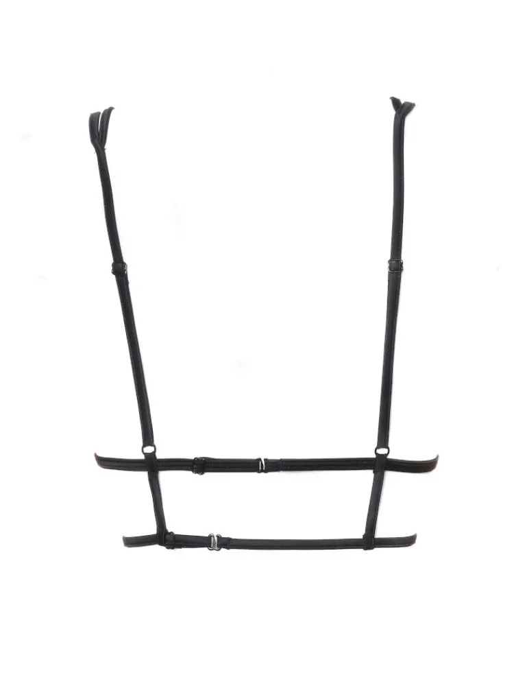 Alle Bhs^Prelude Triangel Longline BLACK SWAN BH aus Spitze von Milano rot und schwarz