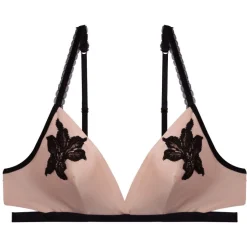 Alle Bhs^Dita von Teese Triangel Soft-BH PARK AVENUE von mit Seide vintage pink oder schwarz mit schwarzer Spitze