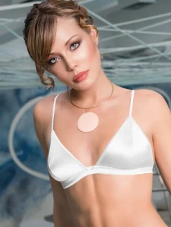 Alle Bhs|Mit Seidensatin^Cotton Club Triangel-BH mit Seide REGALE glatt von Seta Superior