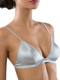 Alle Bhs|Mit Seidensatin^Cotton Club Triangel-BH mit Seide REGALE glatt von Seta Superior