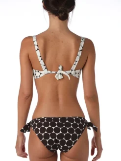 Badeanzug & Bikini^Ritratti Triangel-Bikini BORACAY von Mare schwarz-weiss gepunktet
