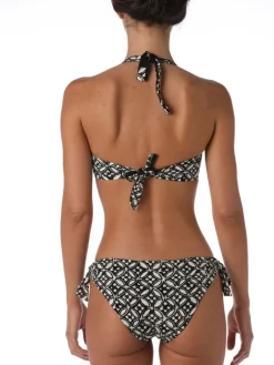 Badeanzug & Bikini^Ritratti Triangel-Bikini COOK von Mare schwarz-weiss