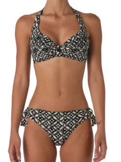 Badeanzug & Bikini^Ritratti Triangel-Bikini COOK von Mare schwarz-weiss