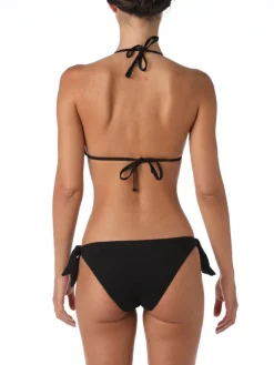 Badeanzug & Bikini^Ritratti Triangel-Bikini GILI von Mare schwarz-weiss mit 3D-Look