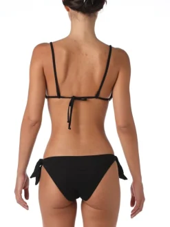 Badeanzug & Bikini^Ritratti Triangel-Bikini GILI von Mare schwarz-weiss mit 3D-Look