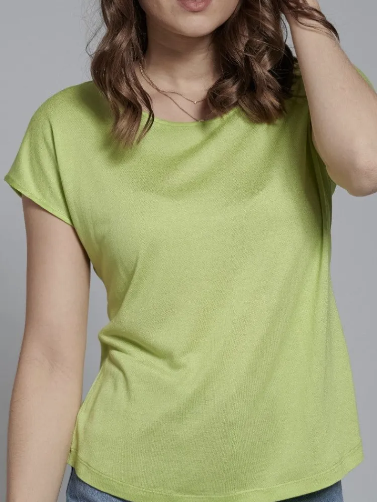 Freizeit- & Reisekleidung|T-Shirt^Kokon Zwo T-Shirt CINDA von mit Seide und Leinen