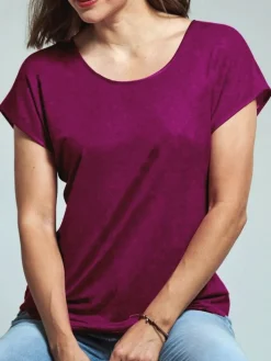 Freizeit- & Reisekleidung|T-Shirt^Kokon Zwo T-Shirt CINDA von mit Seide und Leinen