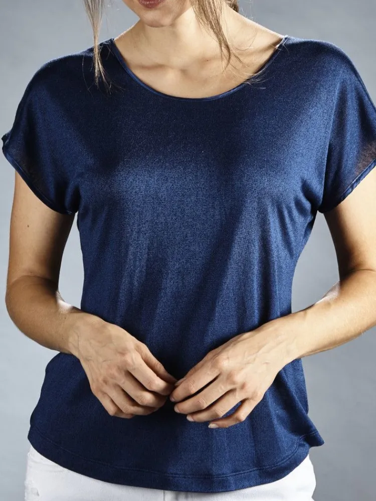 Freizeit- & Reisekleidung|T-Shirt^Kokon Zwo T-Shirt CINDA von mit Seide und Leinen