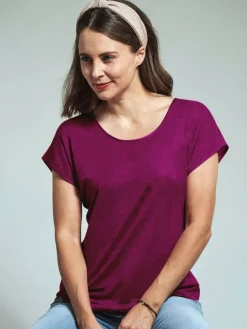 Freizeit- & Reisekleidung|T-Shirt^Kokon Zwo T-Shirt CINDA von mit Seide und Leinen