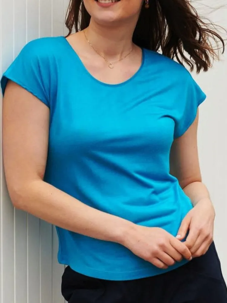 Freizeit- & Reisekleidung|T-Shirt^Kokon Zwo T-Shirt CINDA von mit Seide und Leinen