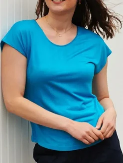 Freizeit- & Reisekleidung|T-Shirt^Kokon Zwo T-Shirt CINDA von mit Seide und Leinen