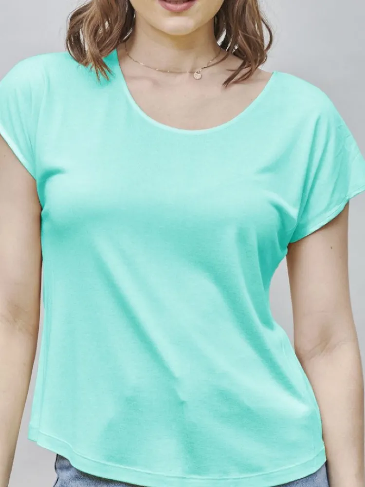 Freizeit- & Reisekleidung|T-Shirt^Kokon Zwo T-Shirt CINDA von mit Seide und Leinen