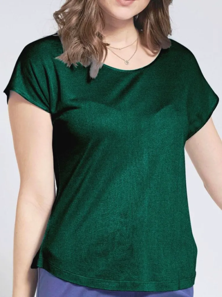 Freizeit- & Reisekleidung|T-Shirt^Kokon Zwo T-Shirt CINDA von mit Seide und Leinen