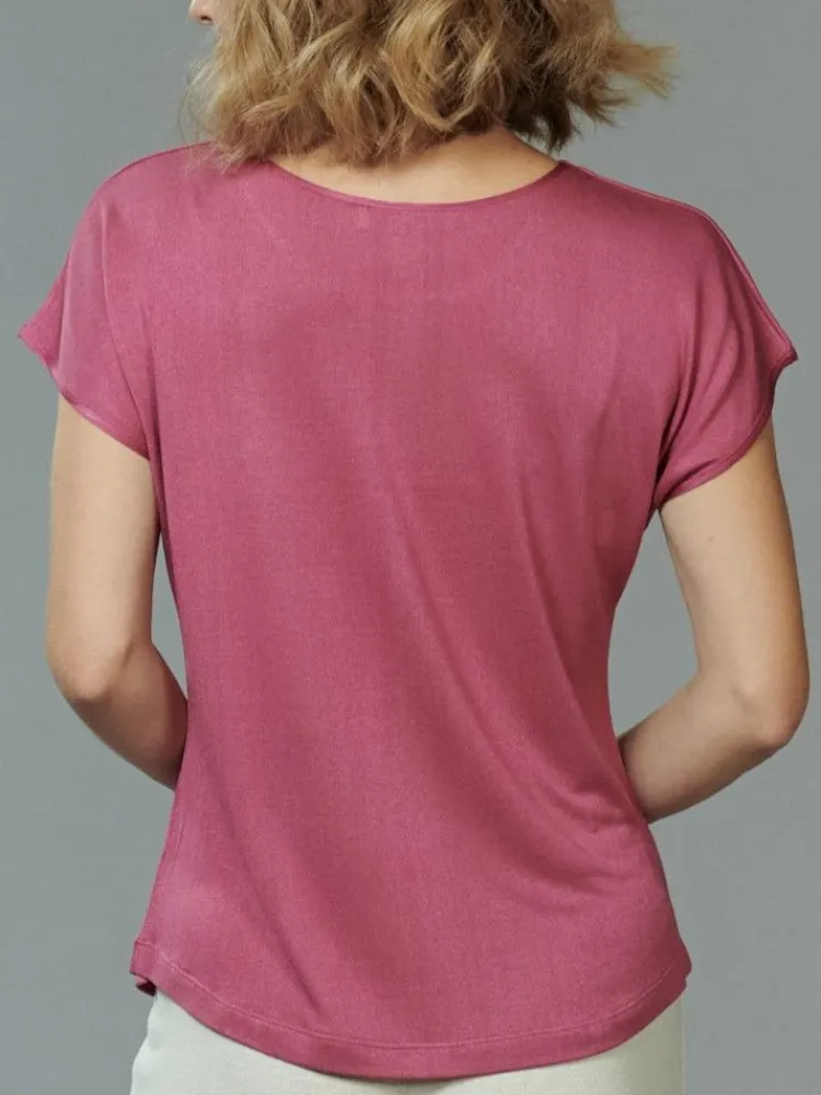 Freizeit- & Reisekleidung|T-Shirt^Kokon Zwo T-Shirt CINDA von mit Seide und Leinen