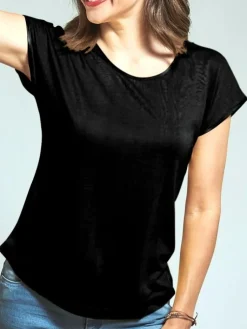 Freizeit- & Reisekleidung|T-Shirt^Kokon Zwo T-Shirt CINDA von mit Seide und Leinen