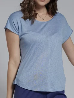 Freizeit- & Reisekleidung|T-Shirt^Kokon Zwo T-Shirt CINDA von mit Seide und Leinen