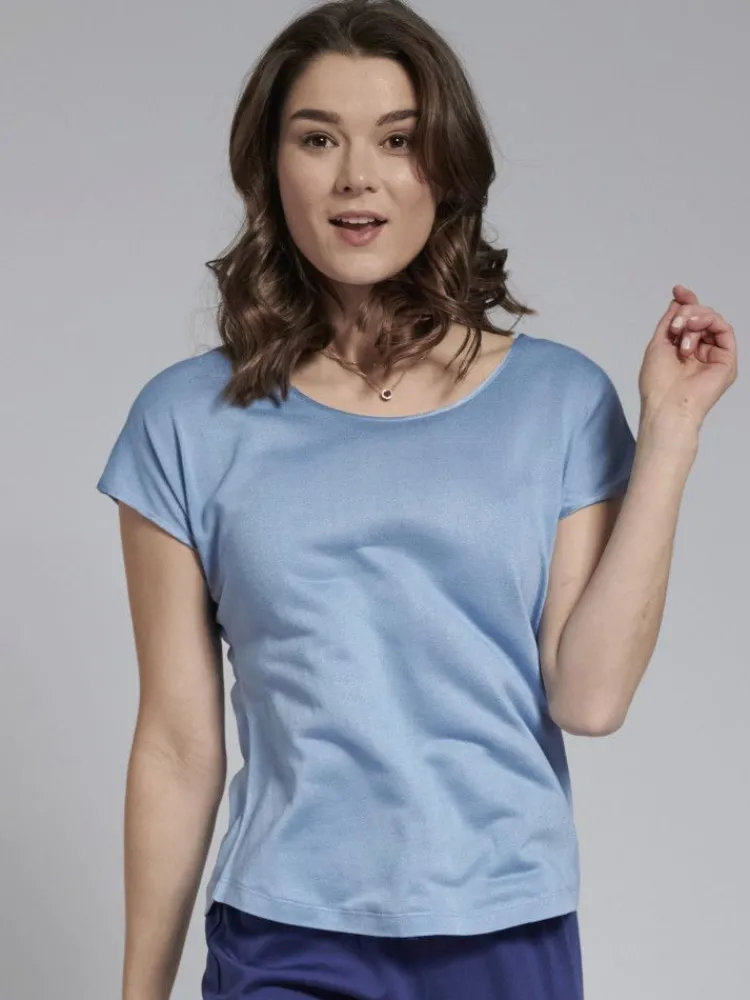 Freizeit- & Reisekleidung|T-Shirt^Kokon Zwo T-Shirt CINDA von mit Seide und Leinen