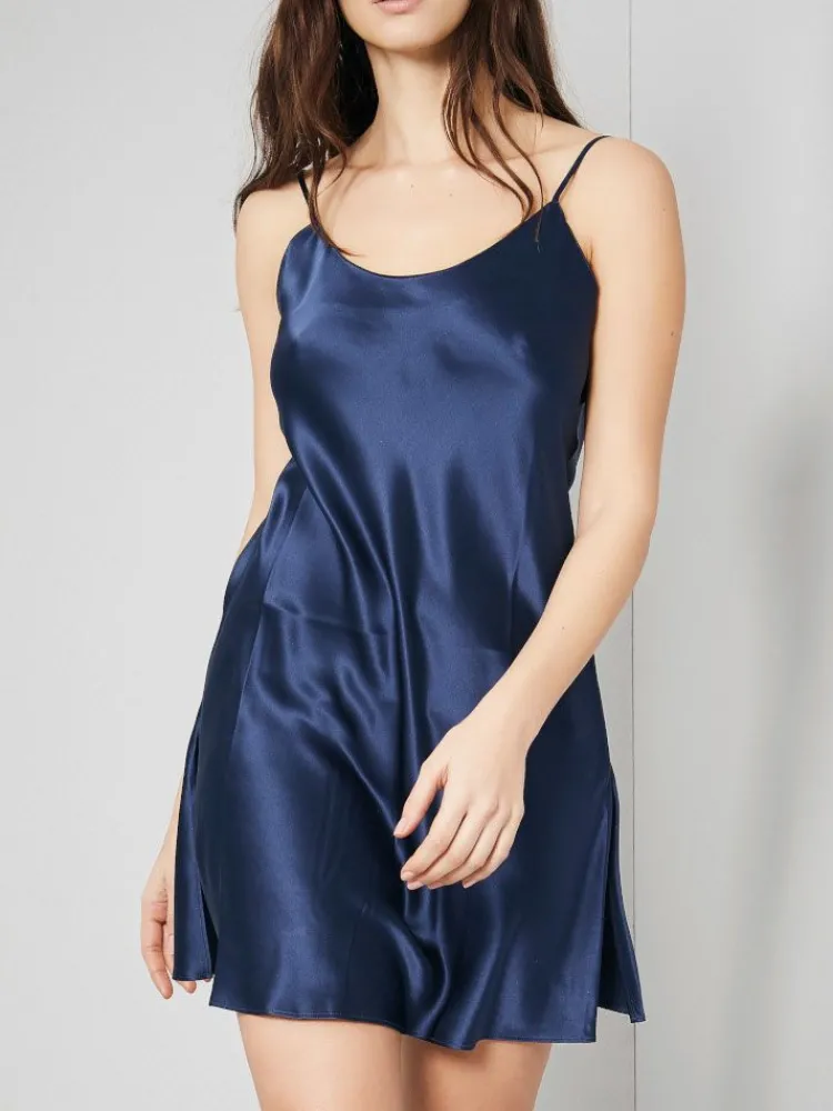 Unterkleider Mit Seide|Kurze Unterkleider^Eva B. Bitzer Unterkleid 100% Seide KLASSIK SATIN von