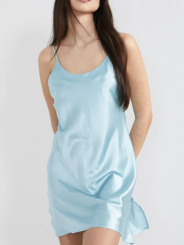 Unterkleider Mit Seide|Kurze Unterkleider^Eva B. Bitzer Unterkleid 100% Seide KLASSIK SATIN von
