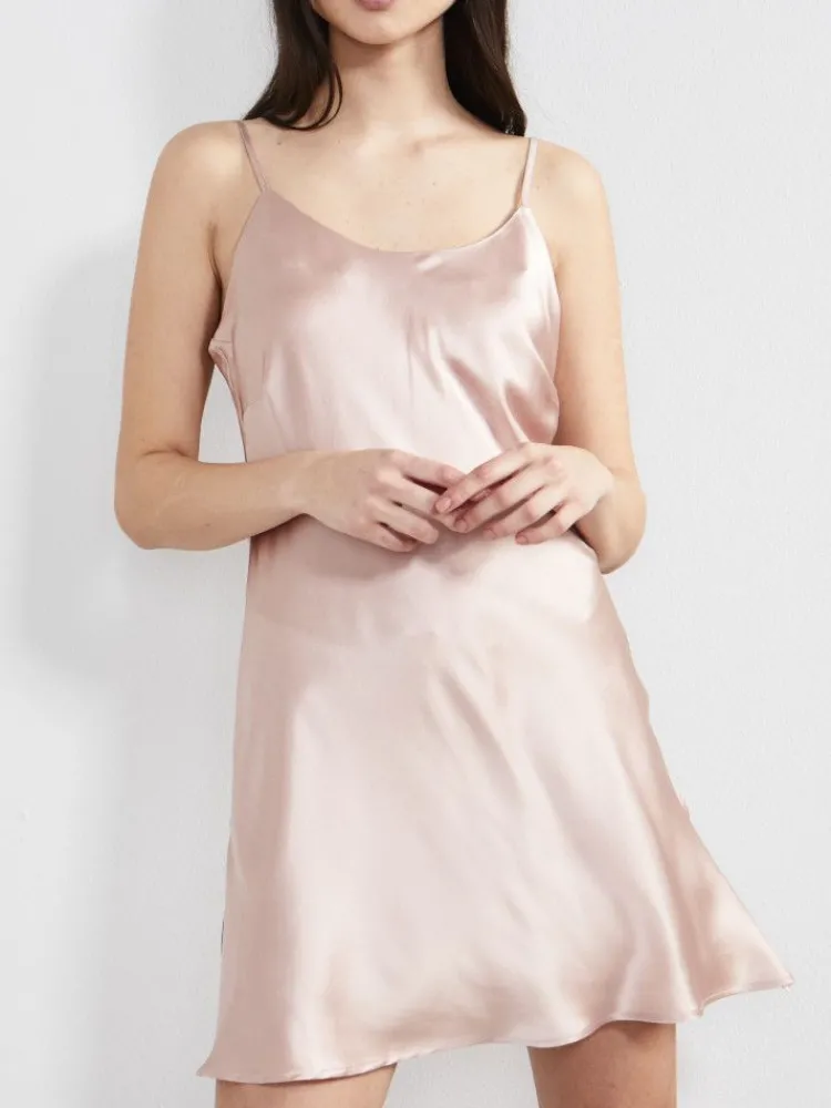Unterkleider Mit Seide|Kurze Unterkleider^Eva B. Bitzer Unterkleid 100% Seide KLASSIK SATIN von
