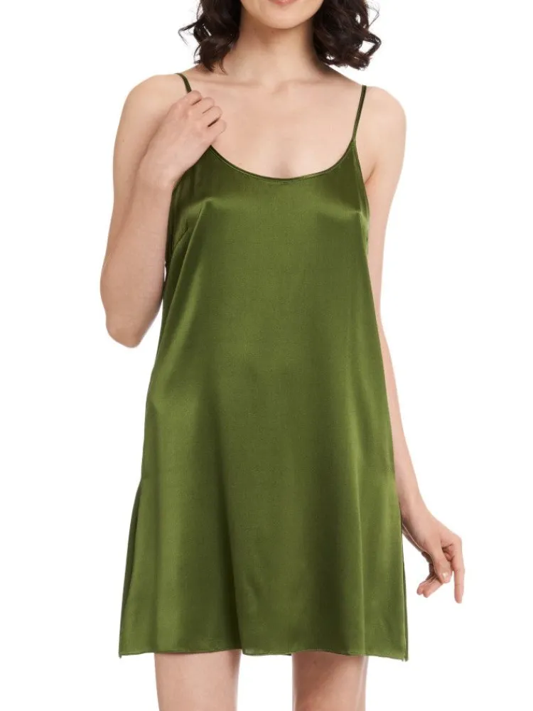 Kurze Unterkleider|Seiden Basics^Gattina Unterkleid SEDUZIONE DI SETA Stretchseide von