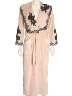 Bademantel|Lounge-Wear^Marjolaine Warmer Hausmantel FREDA lang weich