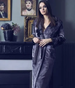 Bademantel|Lounge-Wear^Marjolaine Warmer Hausmantel FREDA lang von
