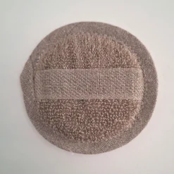 Bad Und Sauna^Aleta Waschschwamm Halbleinen Frottee von taupe