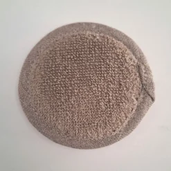 Bad Und Sauna^Aleta Waschschwamm Halbleinen Frottee von taupe