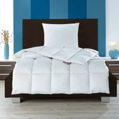 Daunendecken|Winterdecken^Hu00e4ussling Winterdecke MOSCHUS ROYAL warm von Häussling Füllung 100% Daune silbergrau