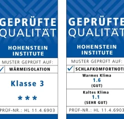 Daunendecken|Winterdecken^Hu00e4ussling Winterdecke MOSCHUS ROYAL warm von Häussling Füllung 100% Daune silbergrau