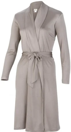 Lounge-Wear|Morgenmantel Mit Seide^Gattina Wirkseide Morgenmantel kurz TAHITI 100% Seide