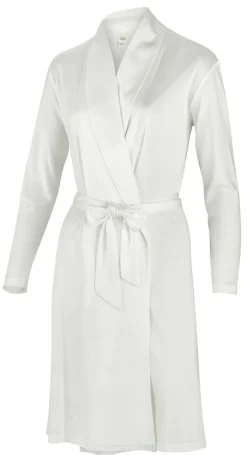 Lounge-Wear|Morgenmantel Kurz^Gattina Wirkseide Morgenmantel kurz TAHITI 100% Seide reduziert